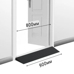 Пандус полимерный РУБЕЖ 30х200х900 мм, чёрный