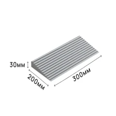 Пандус полимерный РУБЕЖ 30х200х300 мм, серый