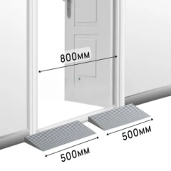 Пандус полимерный РУБЕЖ ГОСТ 15х150х500 мм, серый