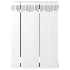 Биметаллический радиатор Rifar Monolit 500x5 секций, боковое подкл-е, белый