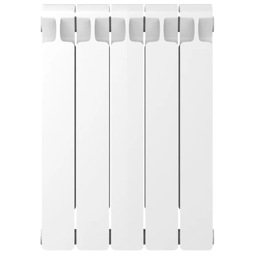 Биметаллический радиатор Rifar Monolit 500x5 секций, боковое подкл-е, белый