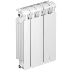 Биметаллический радиатор Rifar Monolit 500x5 секций, боковое подкл-е, белый