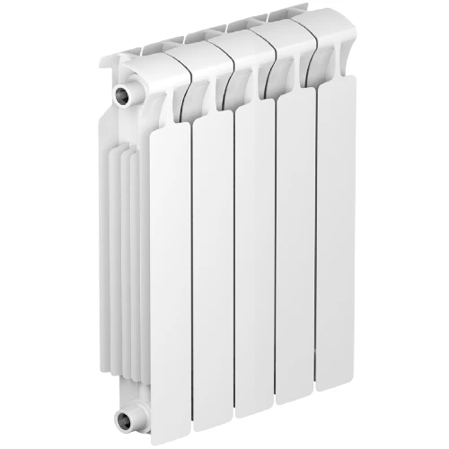Биметаллический радиатор Rifar Monolit 500x5 секций, боковое подкл-е, белый