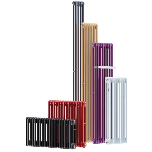 Трубчатый радиатор Rifar Tubog 3057 28 секций, боковое подкл-е, титан