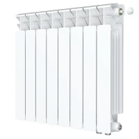 Биметаллический радиатор Rifar Base Ventil 500x8 секций, правое подкл-е