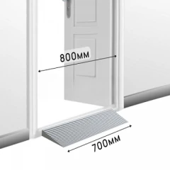 Пандус полимерный РУБЕЖ 35х200х700 мм, серый