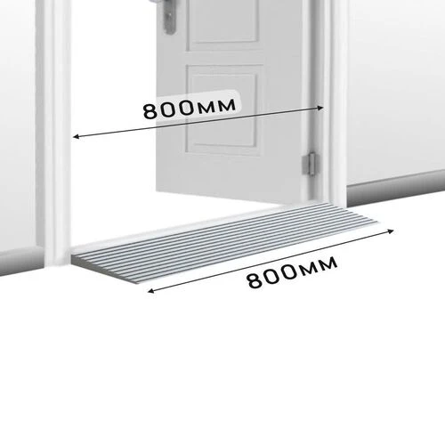 Пандус полимерный РУБЕЖ 25х150х800 мм, серый