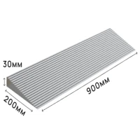 Пандус полимерный РУБЕЖ 30х200х900 мм, серый