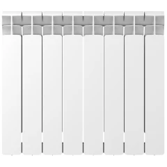 Биметаллический радиатор Rifar Base 500x8 секций, боковое подкл-е