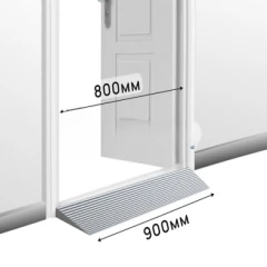 Пандус полимерный РУБЕЖ ГОСТ 10х100х900 мм, серый