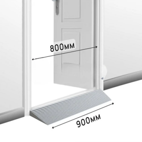 Пандус полимерный РУБЕЖ ГОСТ 10х100х900 мм, серый
