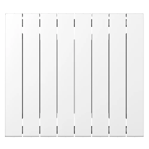 Биметаллический радиатор Rifar SUPReMO 500x8 секций, боковое подкл-е, белый