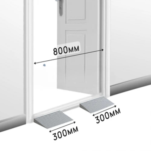 Пандус полимерный РУБЕЖ ГОСТ 10х100х300 мм, серый