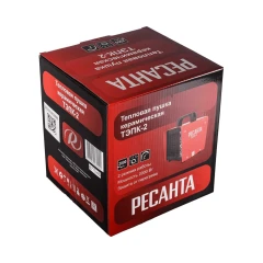 Тепловая электрическая пушка ТЭПК-2 (керамический нагревательный элемент) квадратный корпус Ресанта