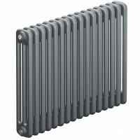 Трубчатый радиатор Rifar Tubog 3057 16 секций, боковое подкл-е, титан