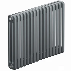 Трубчатый радиатор Rifar Tubog 3057 16 секций, боковое подкл-е, титан