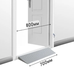 Пандус полимерный РУБЕЖ 30х200х700 мм, серый