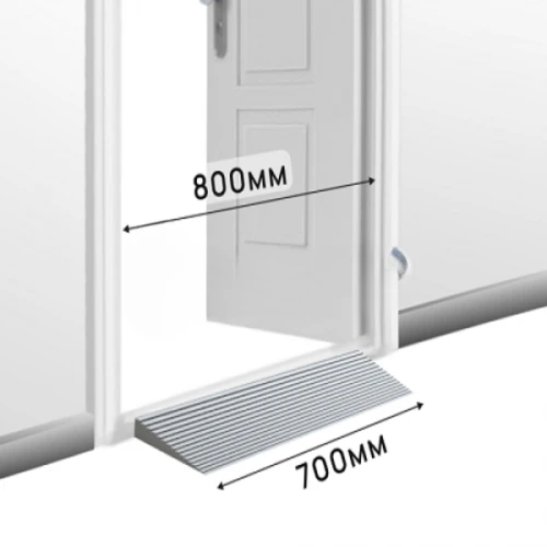Пандус полимерный РУБЕЖ 30х200х700 мм, серый