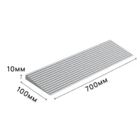 Пандус полимерный РУБЕЖ ГОСТ 10х100х700 мм, серый