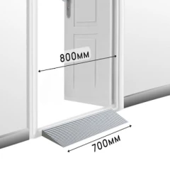 Пандус полимерный РУБЕЖ ГОСТ 10х100х700 мм, серый