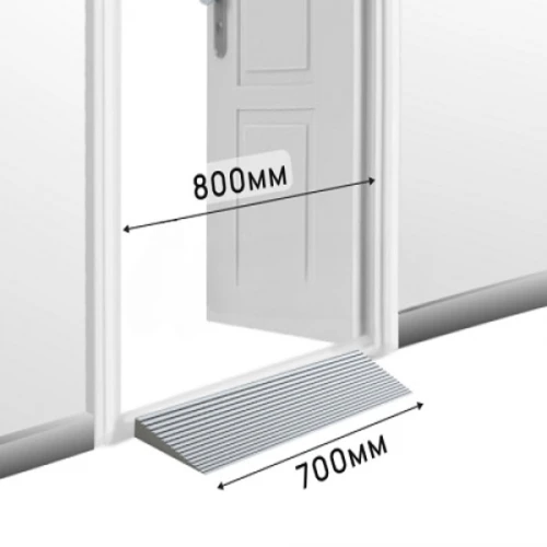 Пандус полимерный РУБЕЖ ГОСТ 10х100х700 мм, серый