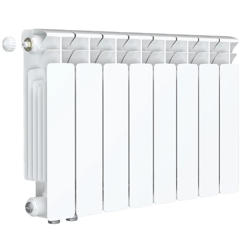 Биметаллический радиатор Rifar Base Ventil 350x8 секций, левое подкл-е