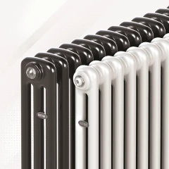 Трубчатый радиатор Rifar Tubog Ventil 2180 12 секций, нижнее подкл-е, антрацит