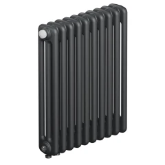 Трубчатый радиатор Rifar Tubog Ventil 3057 10 секций, нижнее подкл-е, титан