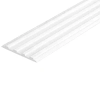 Противоскользящая тактильная направляющая полоса 20 мм без клеевого слоя, белый