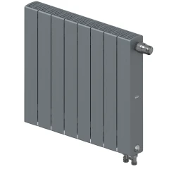 Биметаллический радиатор Rifar SUPReMO Ventil 500x8 секций, правое подкл-е, титан