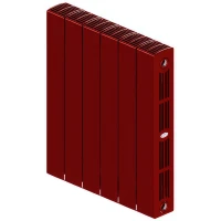 Биметаллический радиатор Rifar SUPReMO 500x6 секций, боковое подкл-е, бордо