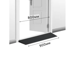 Пандус полимерный РУБЕЖ 35х200х900 мм, чёрный