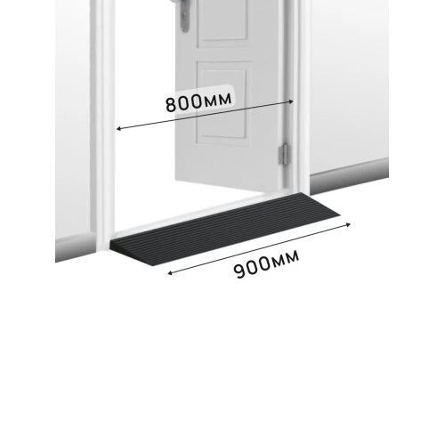 Пандус полимерный РУБЕЖ 35х200х900 мм, чёрный