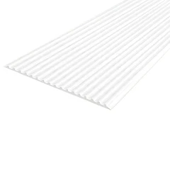 Противоскользящая тактильная направляющая полоса 80 мм, 25 м без клеевого слоя, белый