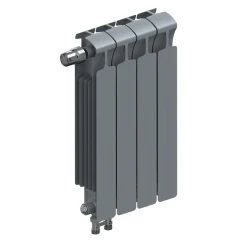 Биметаллический радиатор Rifar Monolit Ventil 500x4 секции, левое подкл-е, титан