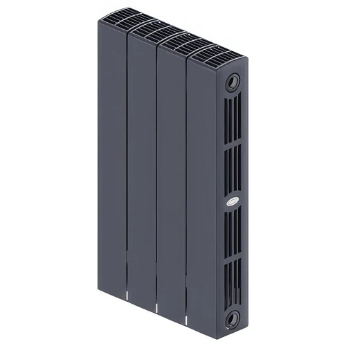 Биметаллический радиатор Rifar SUPReMO 500x4 секции, боковое подкл-е, титан