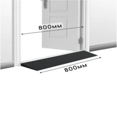 Пандус полимерный РУБЕЖ 30х200х800 мм, чёрный