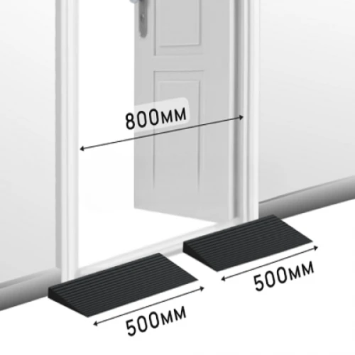 Пандус полимерный РУБЕЖ 30х200х500 мм, чёрный