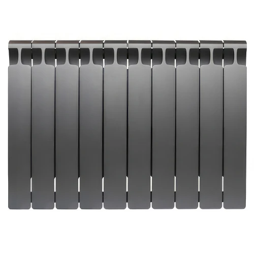 Биметаллический радиатор Rifar Monolit 500x10 секций, боковое подкл-е, титан