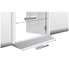 Пандус полимерный РУБЕЖ 20х150х1000 мм, серый