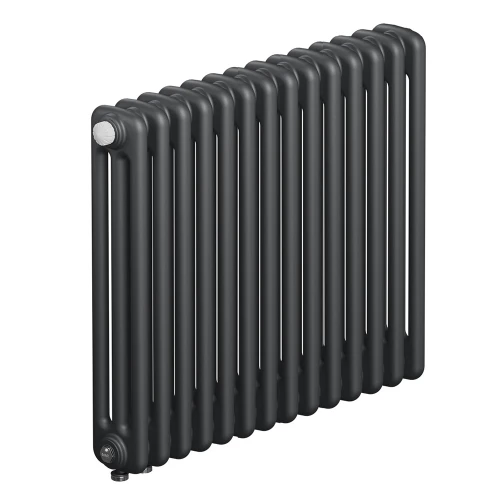 Трубчатый радиатор Rifar Tubog Ventil 3057 14 секций, нижнее подкл-е, титан