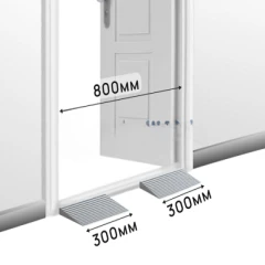 Пандус полимерный РУБЕЖ ГОСТ 15х150х300 мм, серый