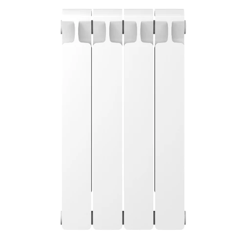 Биметаллический радиатор Rifar Monolit 500x4 секции, боковое подкл-е, белый