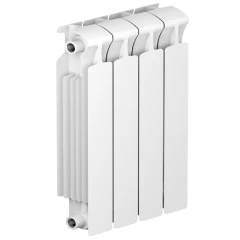 Биметаллический радиатор Rifar Monolit 500x4 секции, боковое подкл-е, белый