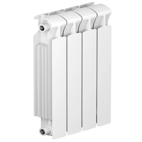 Биметаллический радиатор Rifar Monolit 500x4 секции, боковое подкл-е, белый