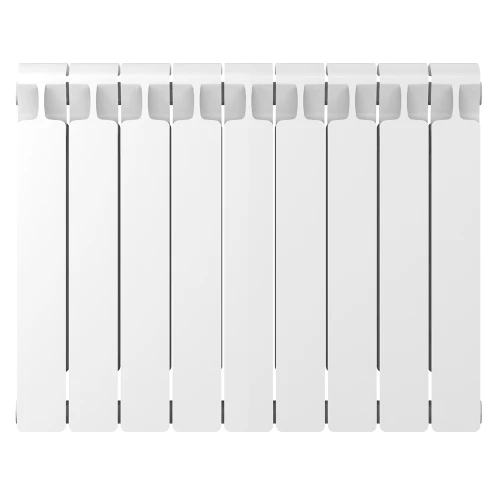 Биметаллический радиатор Rifar Monolit 500x9 секций, боковое подкл-е, белый