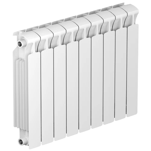 Биметаллический радиатор Rifar Monolit 500x9 секций, боковое подкл-е, белый