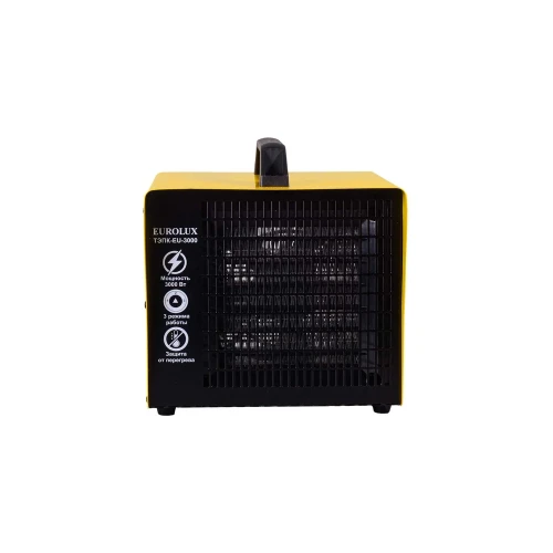 Тепловая электрическая пушка ТЭПК-EU-3000 (керамический нагревательный элемент,квадратная) Eurolux