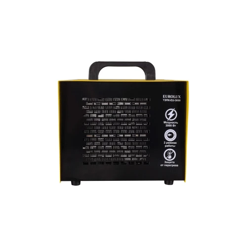 Тепловая электрическая пушка ТЭПК-EU-3000 (керамический нагревательный элемент,квадратная) Eurolux