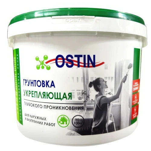 Укрепляющая грунтовка глубокого проникновения Ostin 10 кг
